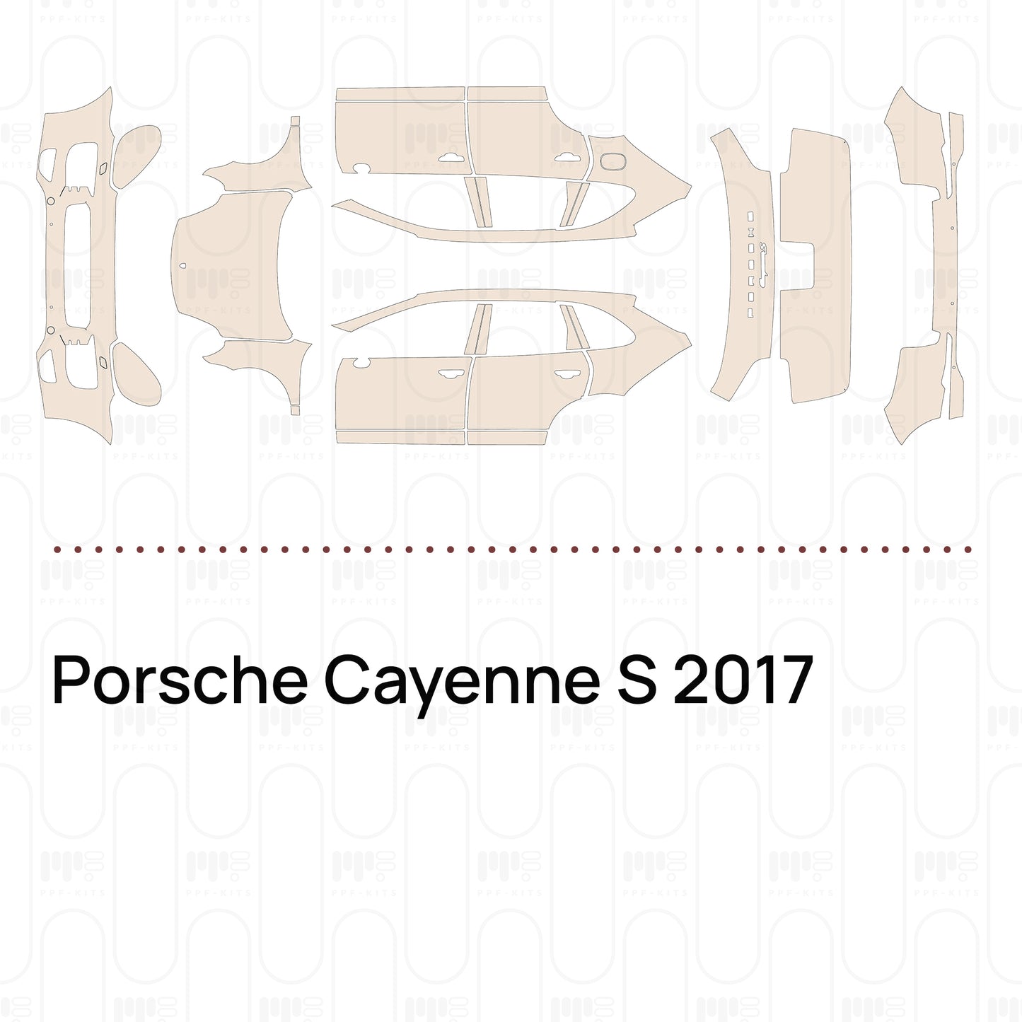 Pre-Cut PPF Porsche Cayenne S 2017