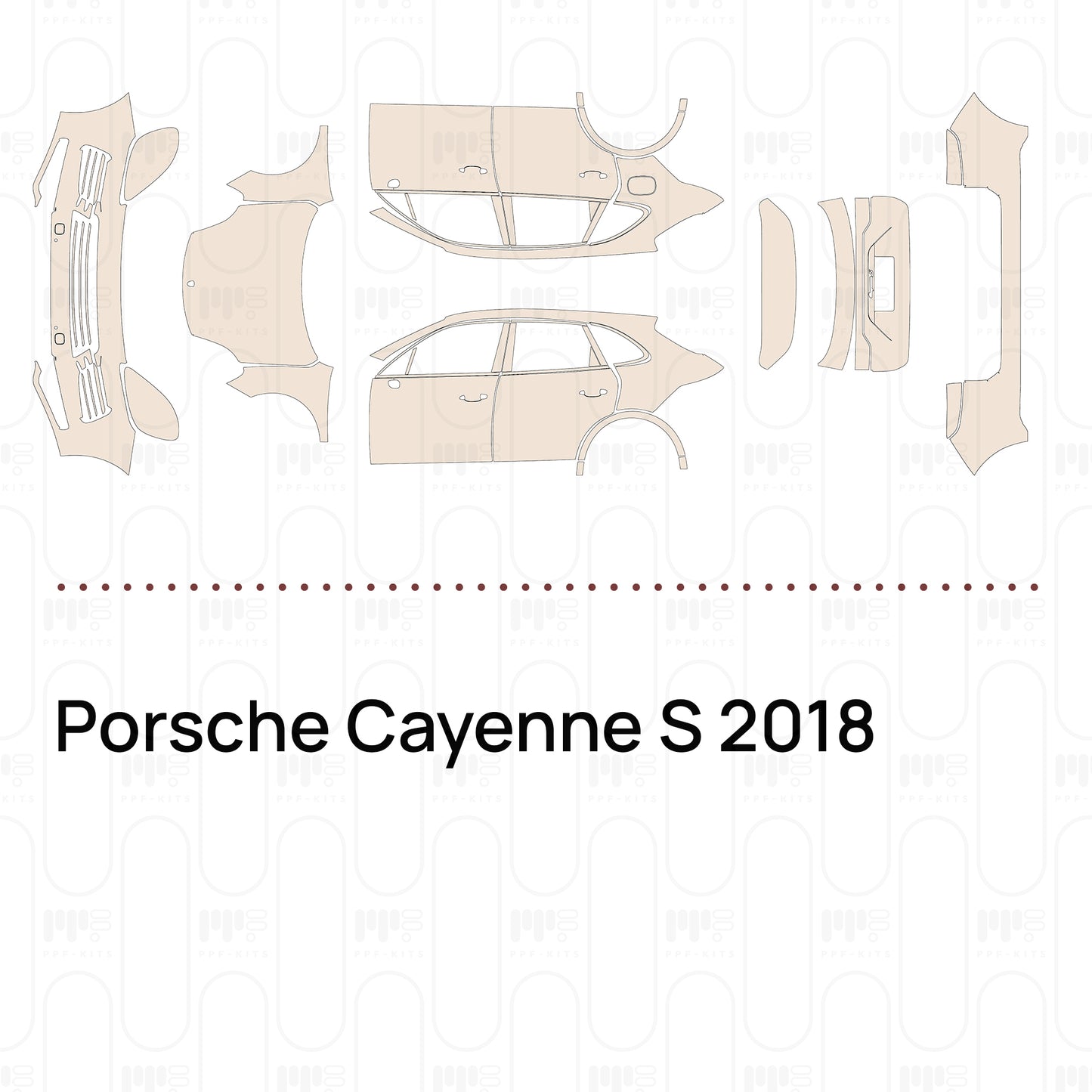 Pre-Cut PPF Porsche Cayenne S 2018