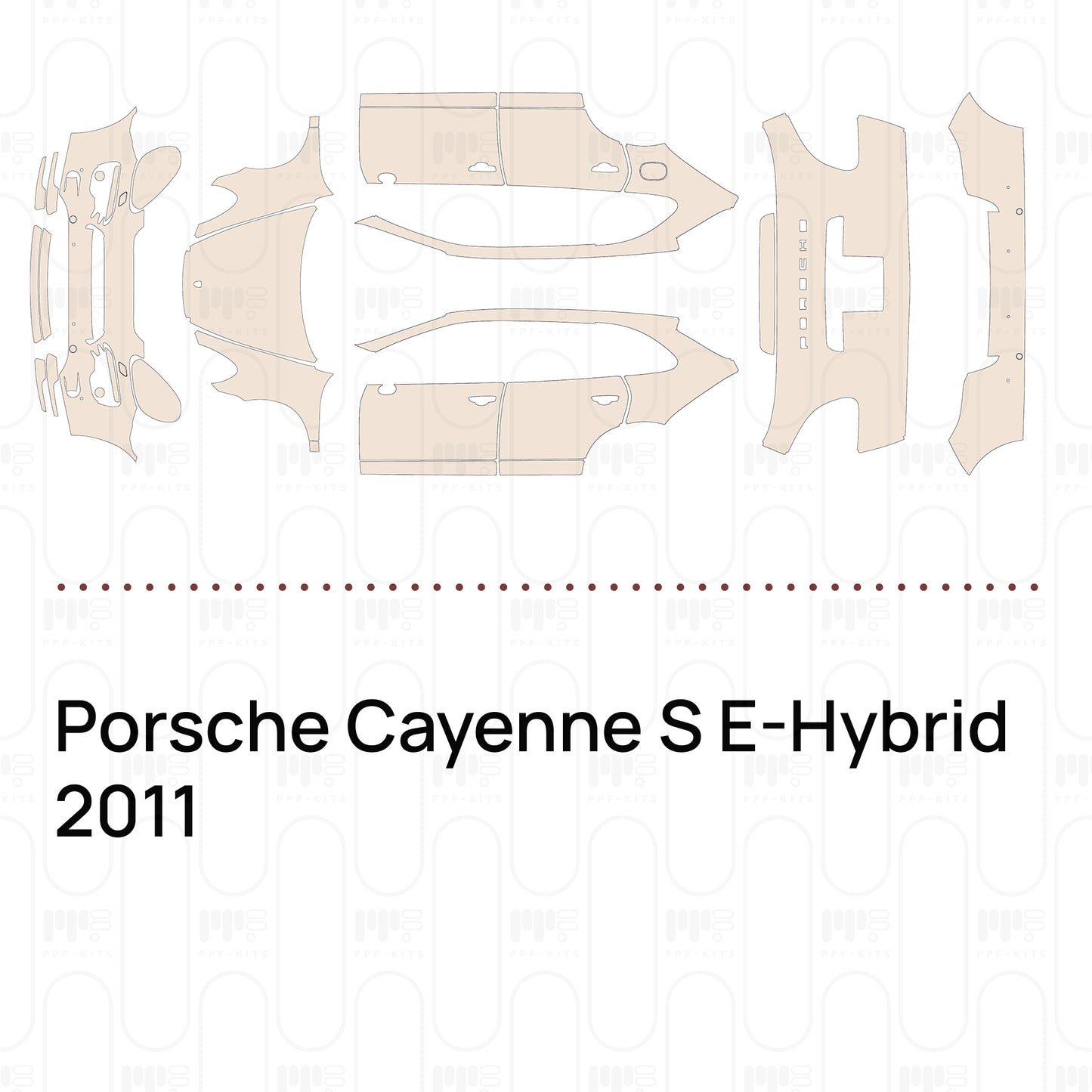 Pre-Cut PPF Porsche Cayenne S E-Hybrid 2011
