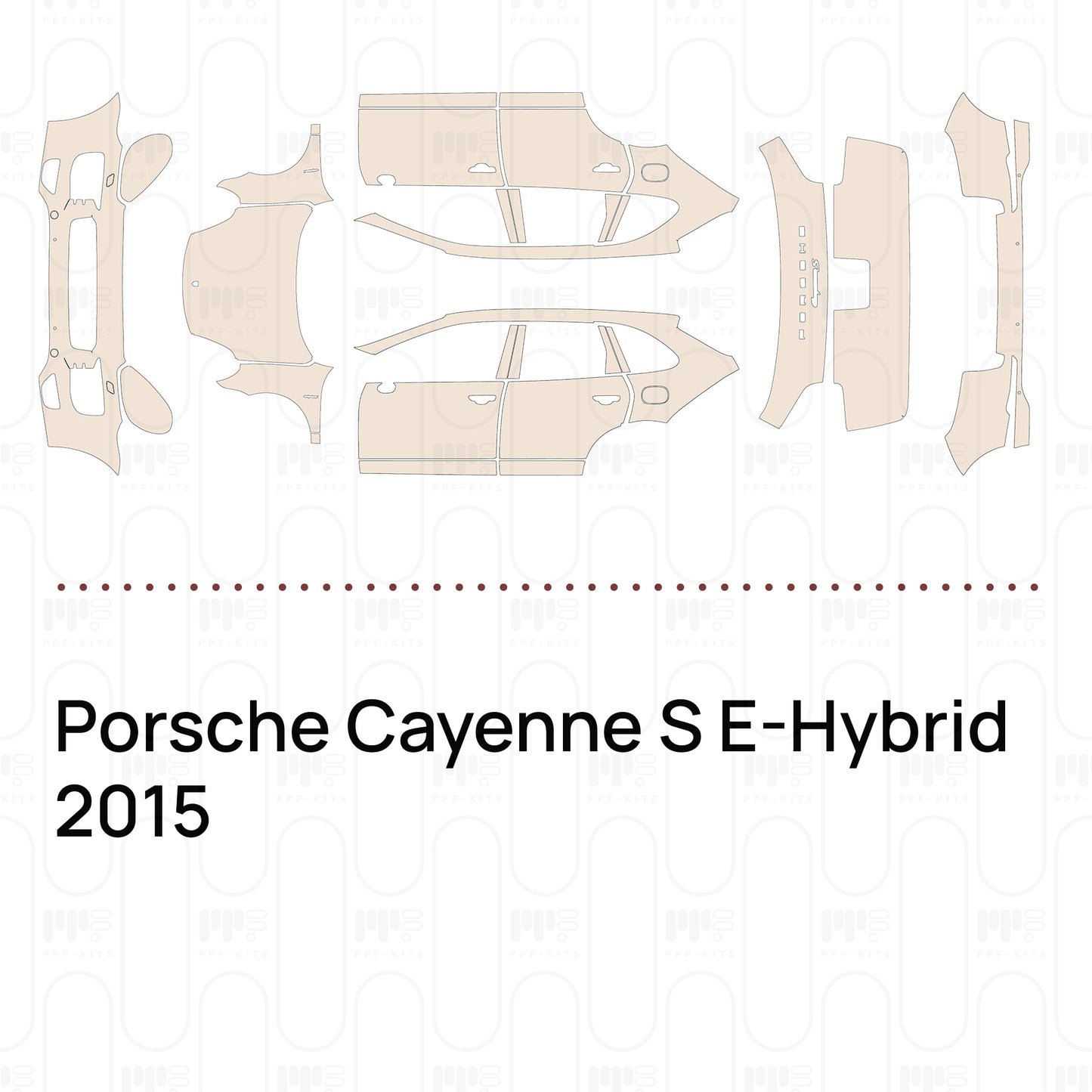 PPF precortado Porsche Cayenne S E-Hybrid 2015