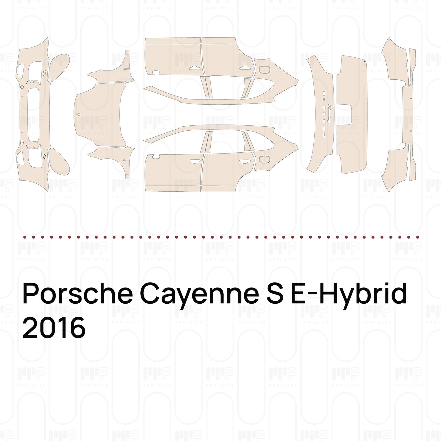 Pre-Cut PPF Porsche Cayenne S E-Hybrid 2016