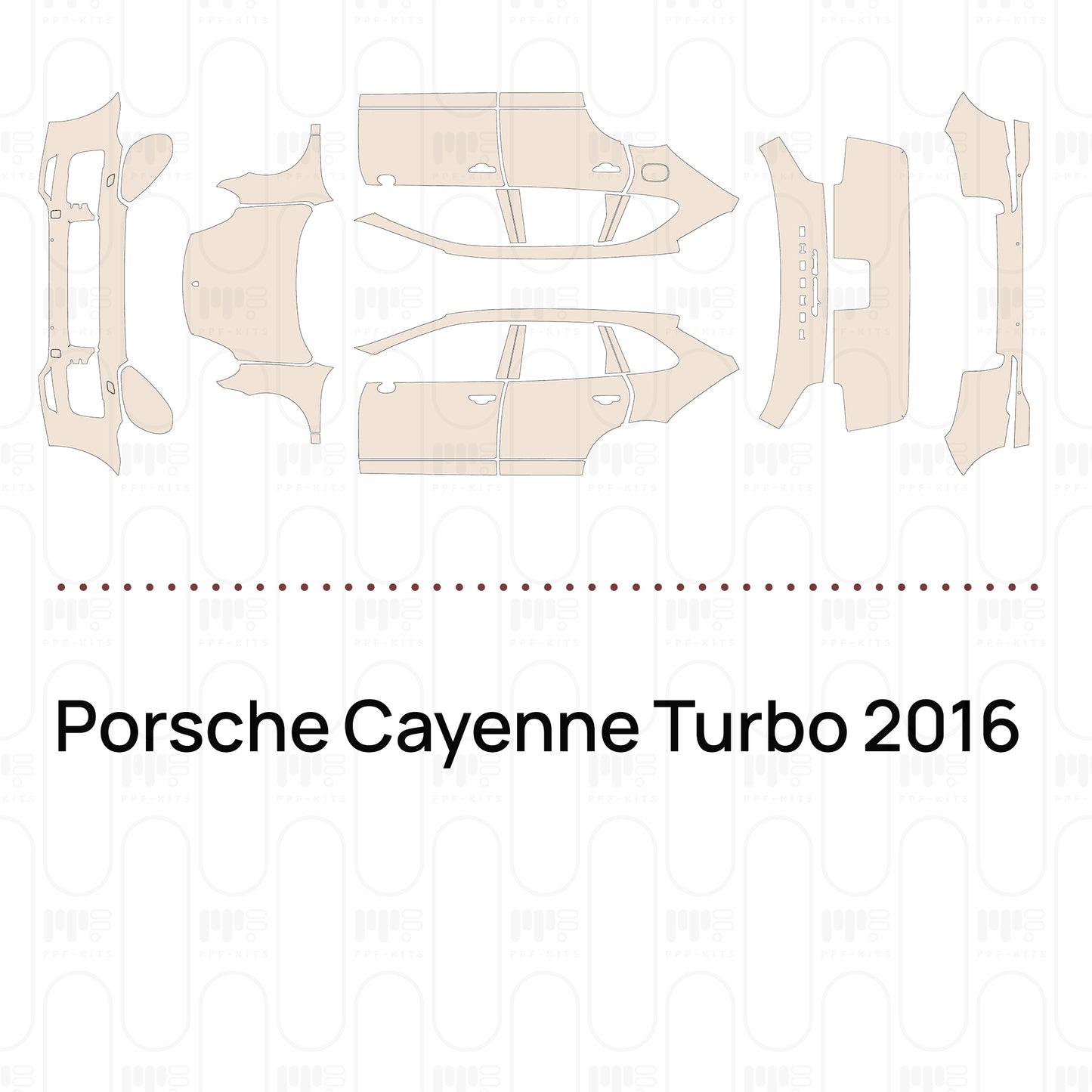 Pre-Cut PPF Porsche Cayenne Turbo 2016