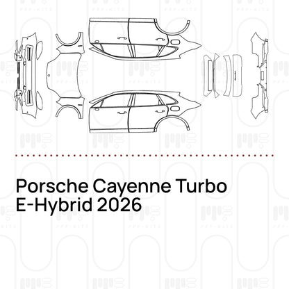 Pre-Cut PPF Porsche Cayenne Turbo E-Hybrid 2026