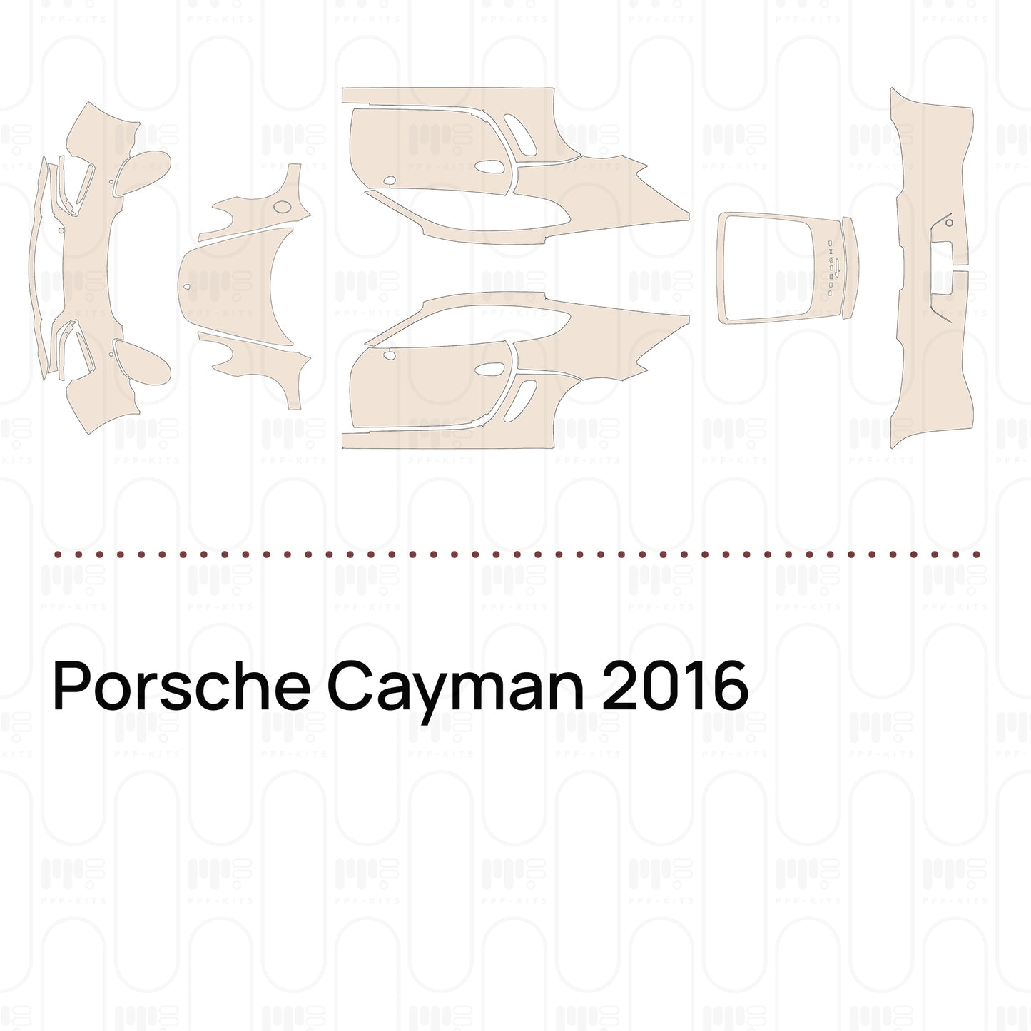 PPF precortado Porsche Cayman 2016