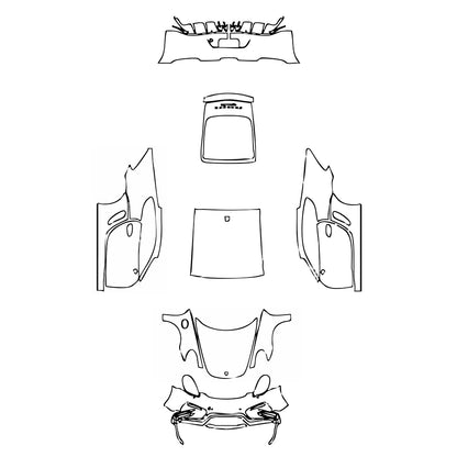 Pre-Cut PPF Porsche Cayman Cayman GTS 2014 - PPF-Kits