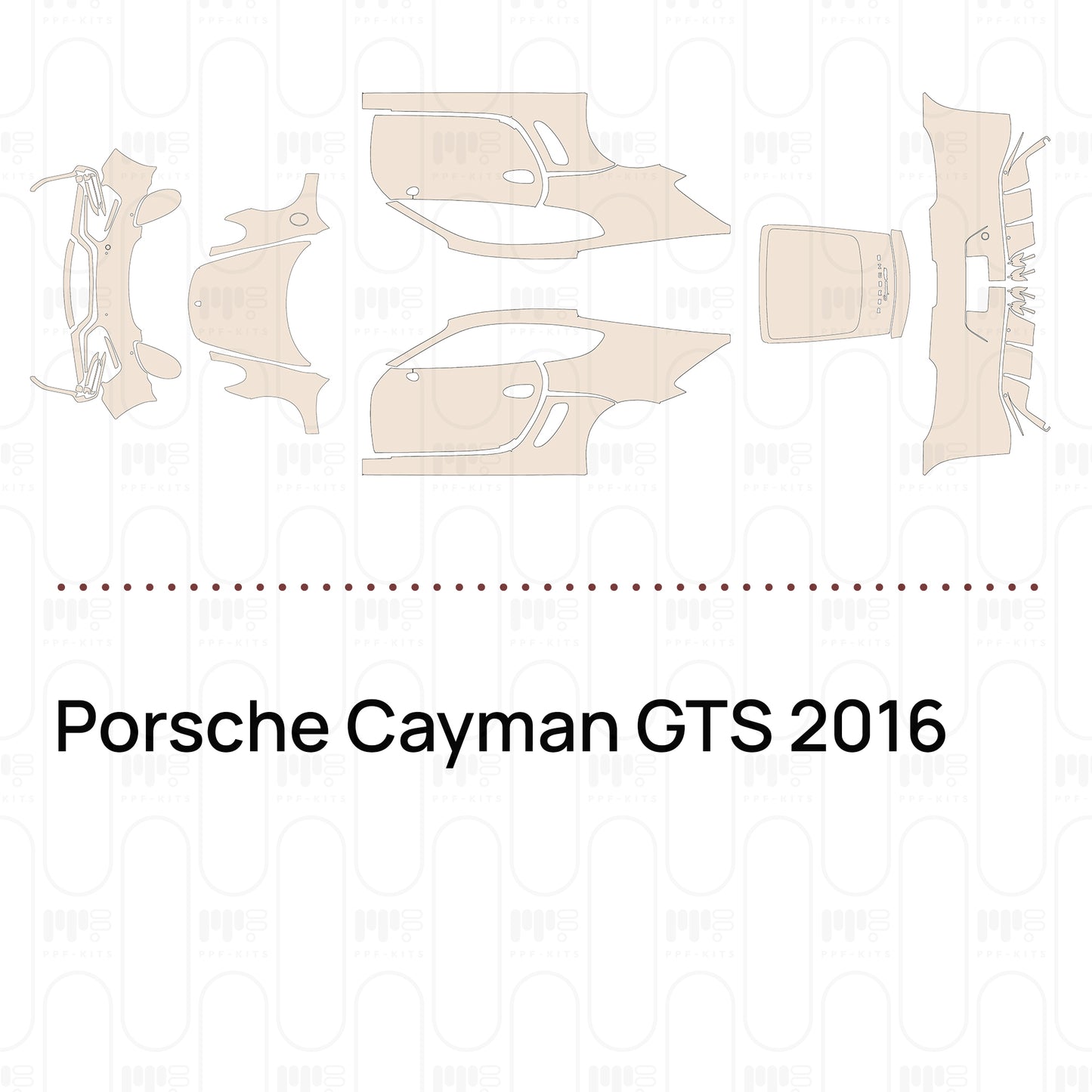 Pre-Cut PPF Porsche Cayman GTS 2016
