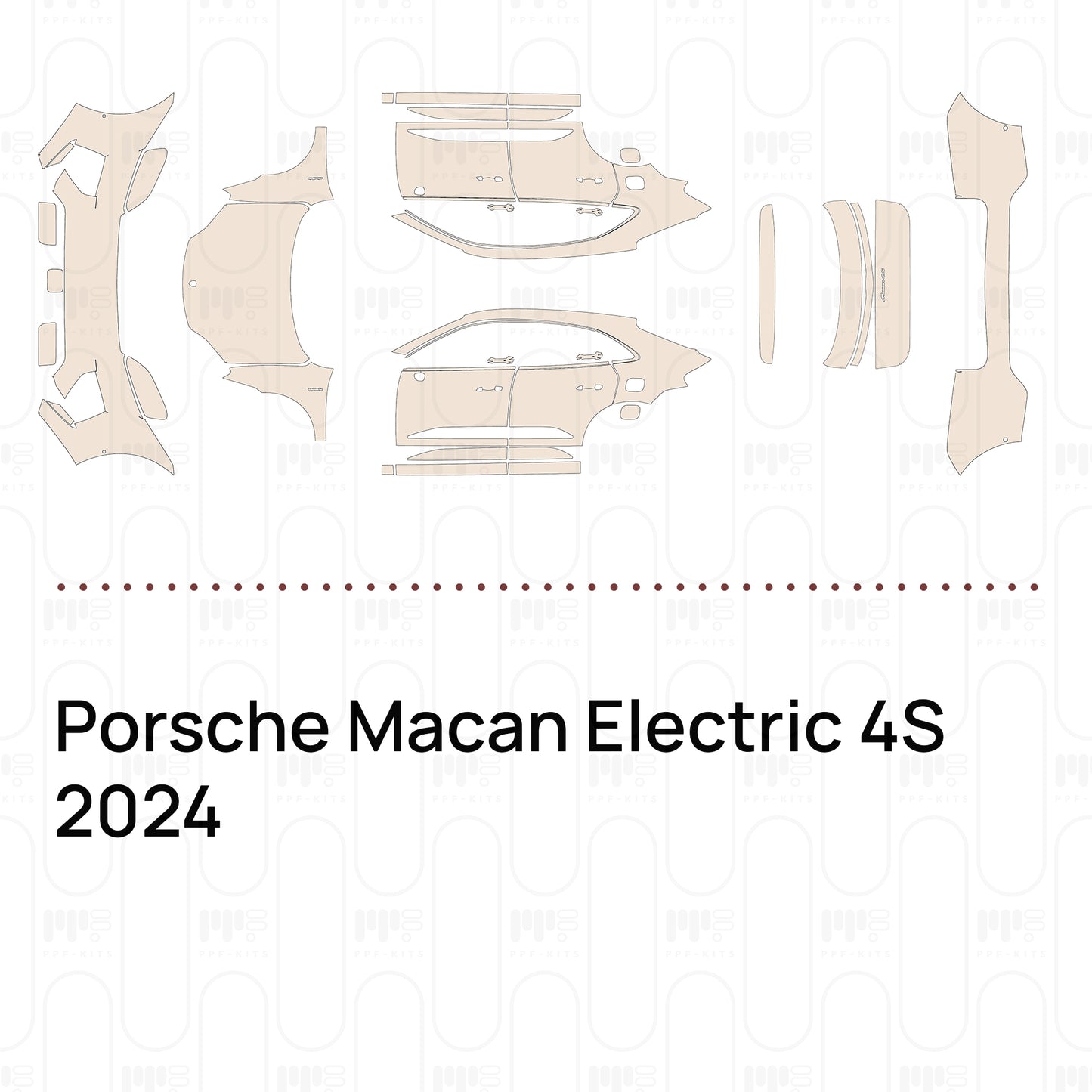 Pre-Cut PPF Porsche Macan Electric 4S 2024