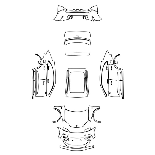 Pre-Cut PPF Porsche Macan Electric Turbo 2025 - PPF-Kits