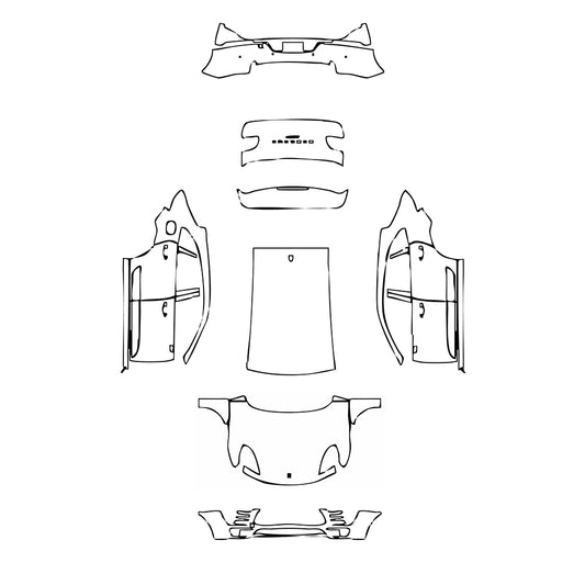 Pre-Cut PPF Porsche Macan Macan 2017 - PPF-Kits