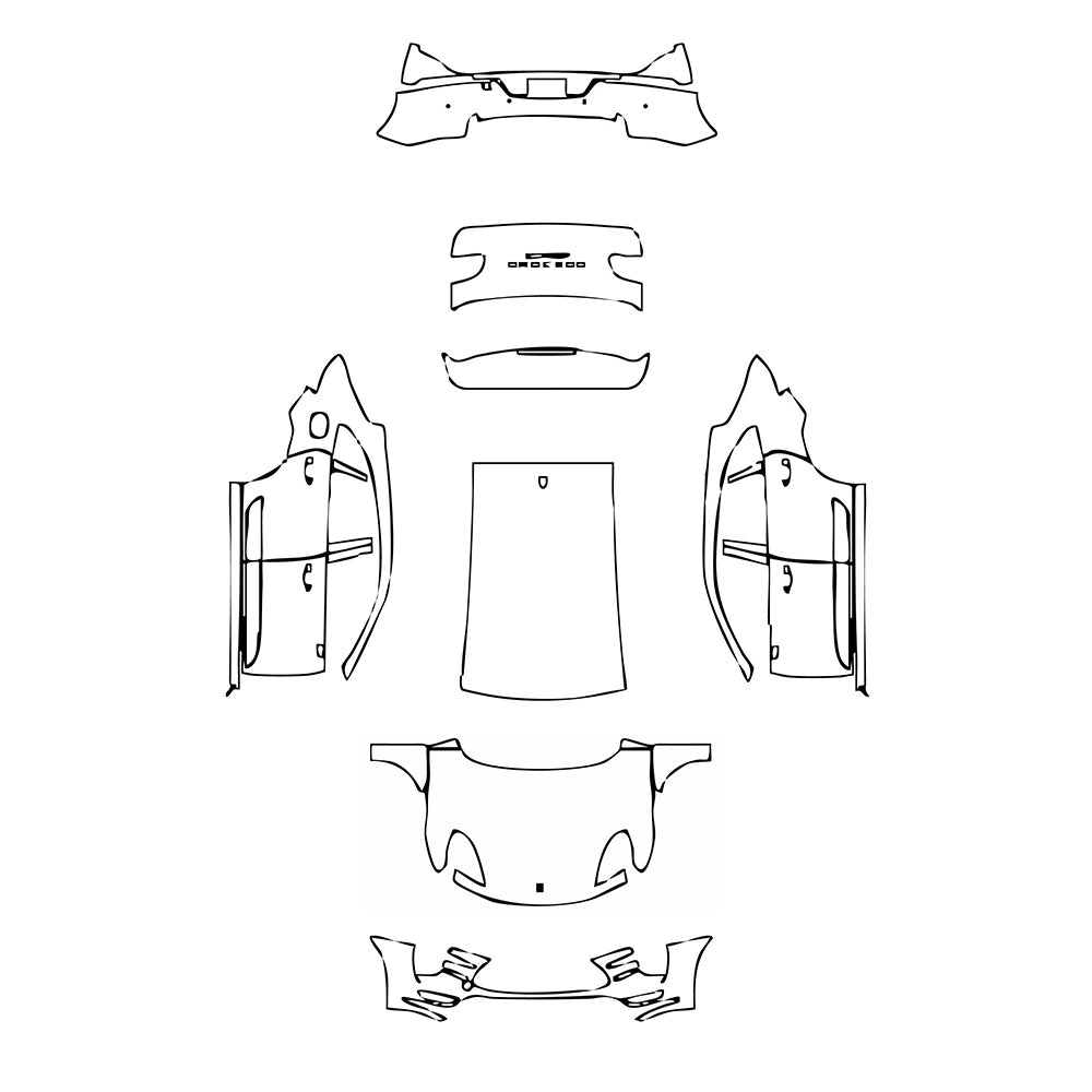 Pre-Cut PPF Porsche Macan Macan Turbo 2015 - PPF-Kits
