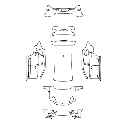 Pre-Cut PPF Porsche Macan Macan Turbo 2016 - PPF-Kits
