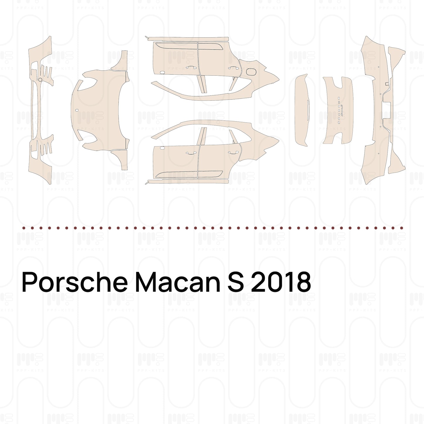 Pre-Cut PPF Porsche Macan S 2018