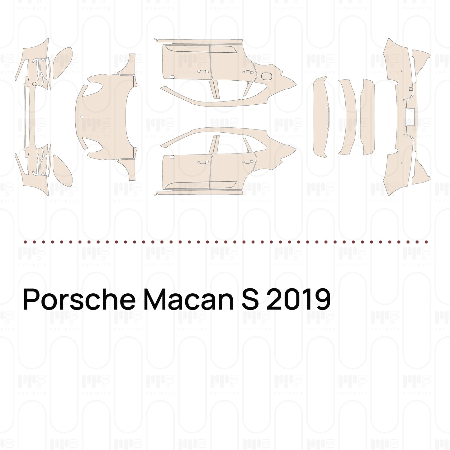 Pre-Cut PPF Porsche Macan S 2019