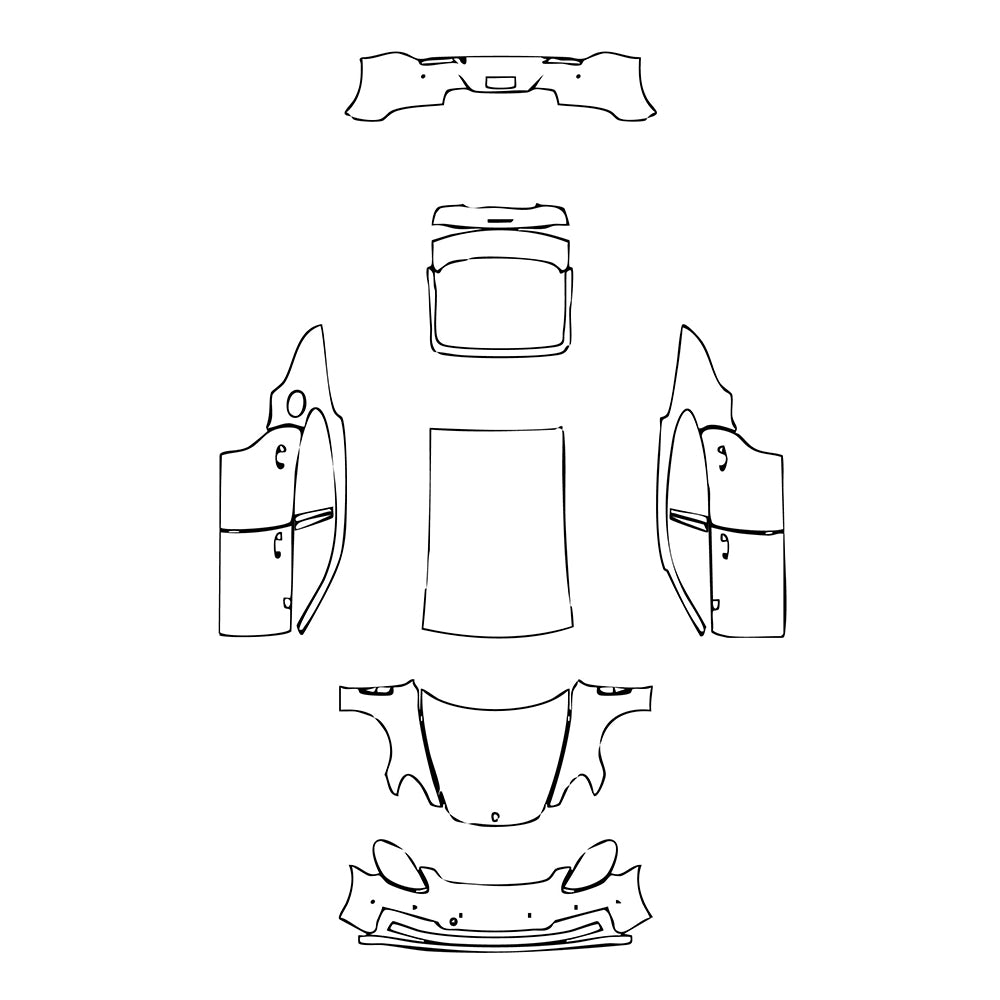 Pre-Cut PPF Porsche Panamera Sedan Panamera 2023 - PPF-Kits