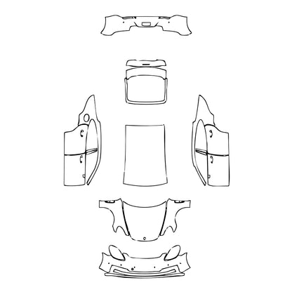 Pre-Cut PPF Porsche Panamera Sedan Panamera 2023 - PPF-Kits