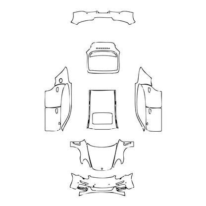 Pre-Cut PPF Porsche Panamera Sedan Panamera 4S 2016 - PPF-Kits