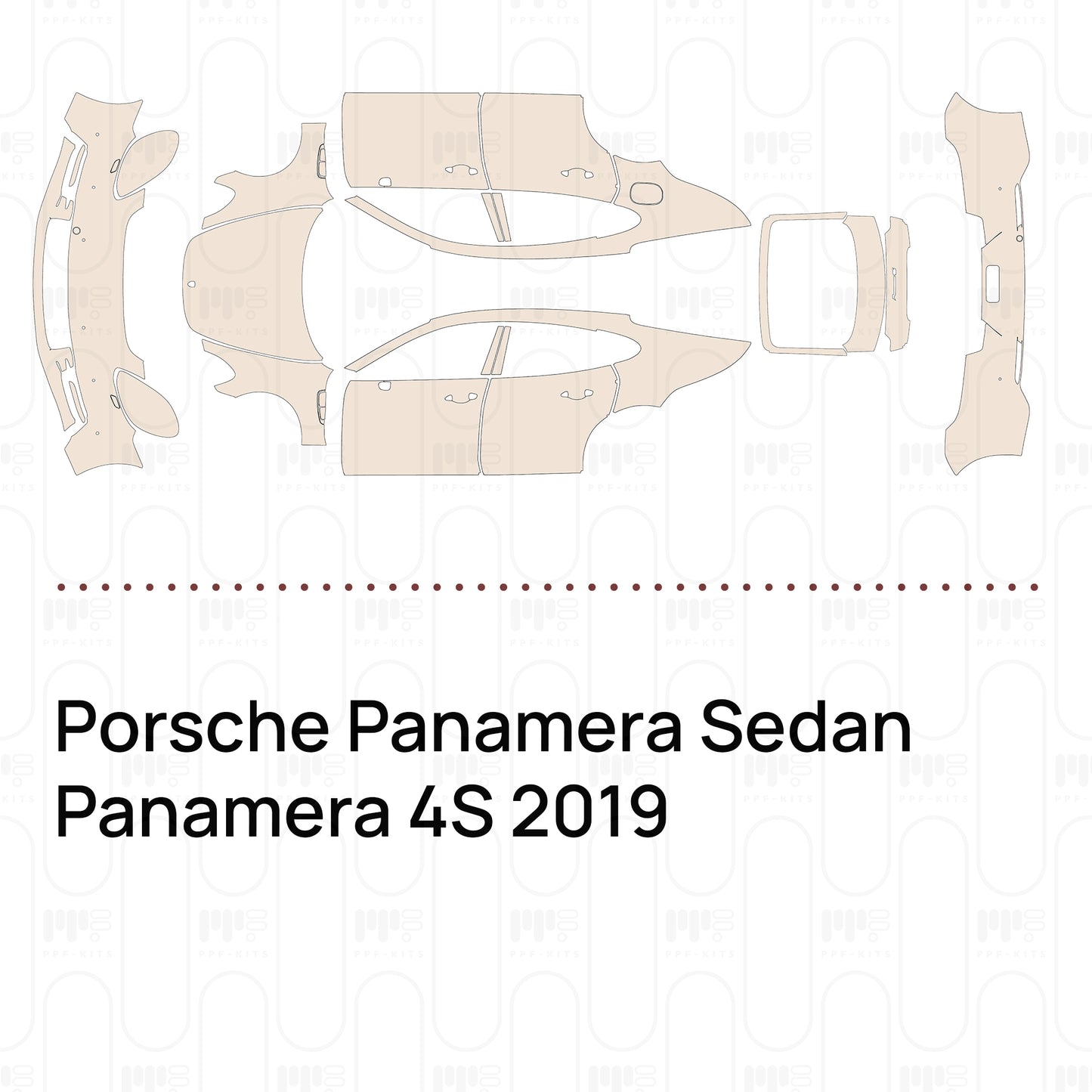 Pre-Cut PPF Porsche Panamera Sedan Panamera 4S 2019