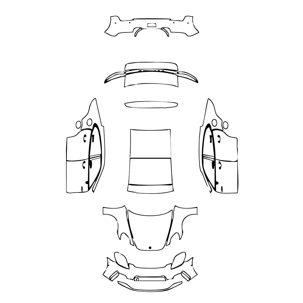 Pre-Cut PPF Porsche Panamera Sedan Panamera 4S E-Hybrid 2024 - PPF-Kits