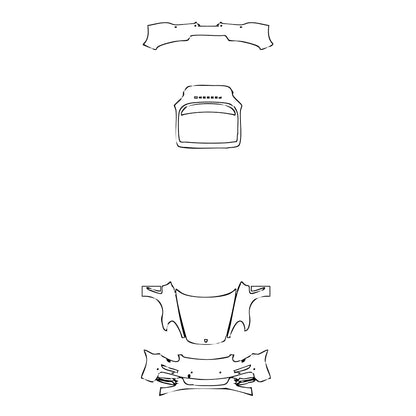 Pre-Cut PPF Porsche Panamera Sedan Panamera 4S Executive 2016 - PPF-Kits