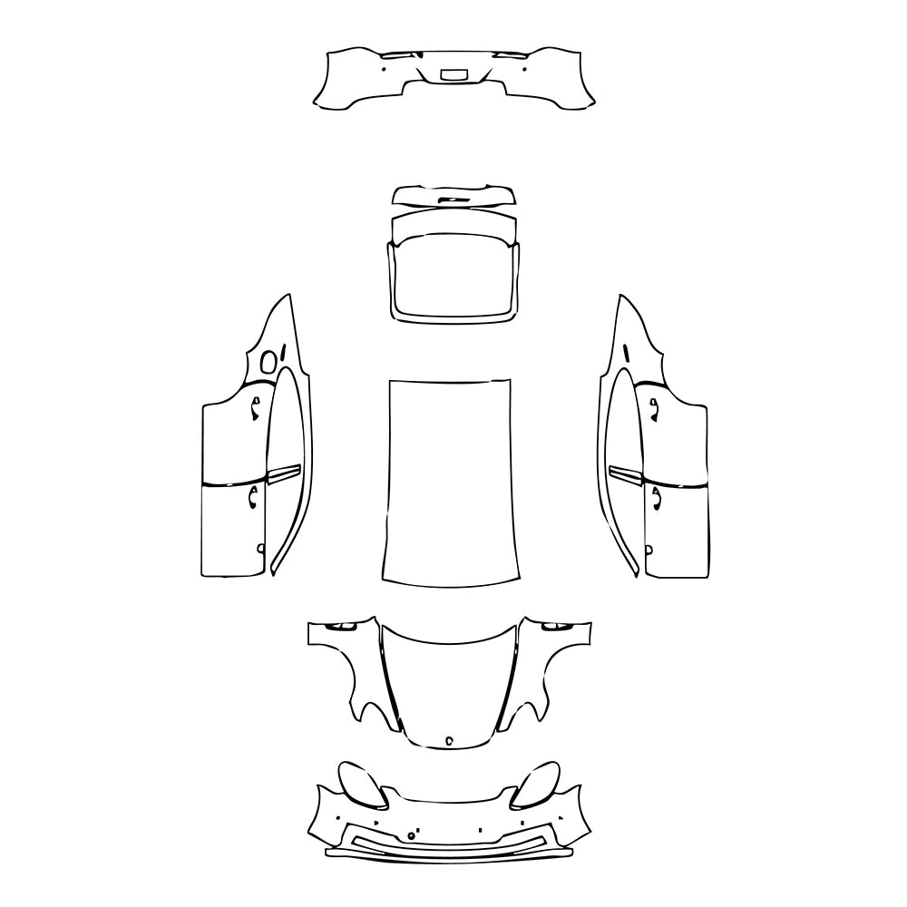 Pre-Cut PPF Porsche Panamera Sedan Panamera 4S Executive 2022 - PPF-Kits