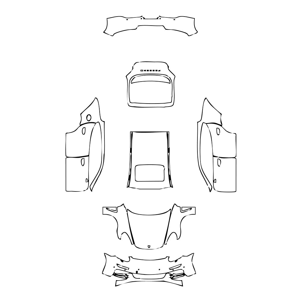 Pre-Cut PPF Porsche Panamera Sedan Panamera 4S Sport Edition 2015 - PPF-Kits
