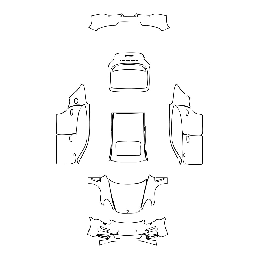Pre-Cut PPF Porsche Panamera Sedan Panamera 4 2016 - PPF-Kits