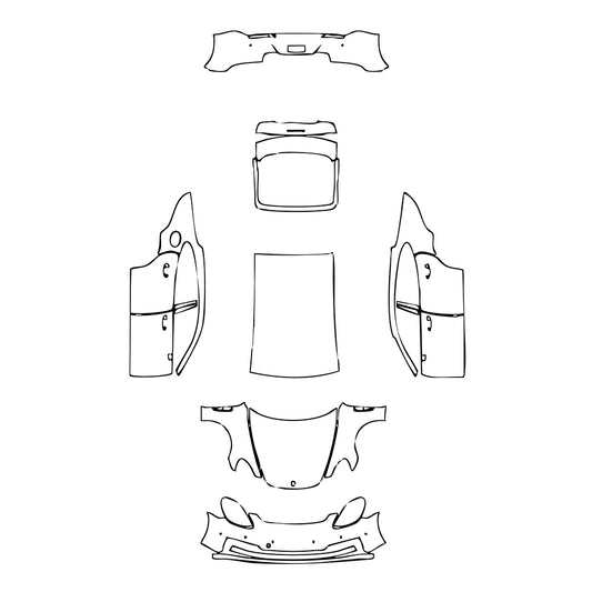 Pre-Cut PPF Porsche Panamera Sedan Panamera 4 2023 - PPF-Kits