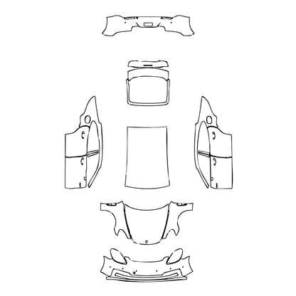 Pre-Cut PPF Porsche Panamera Sedan Panamera 4 E-Hybrid 2022 - PPF-Kits