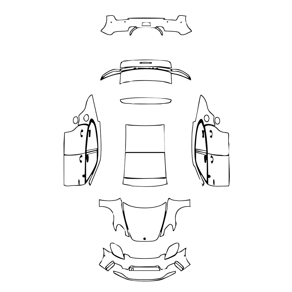 Pre-Cut PPF Porsche Panamera Sedan Panamera 4 E-Hybrid 2024 - PPF-Kits