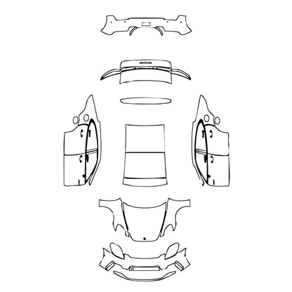 Pre-Cut PPF Porsche Panamera Sedan Panamera 4 E-Hybrid 2024 - PPF-Kits