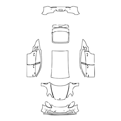 Pre-Cut PPF Porsche Panamera Sedan Panamera 4 E-Hybrid Executive 2021 - PPF-Kits