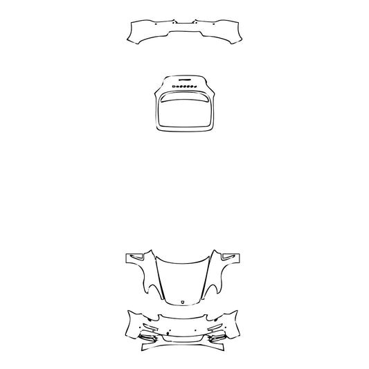 Pre-Cut PPF Porsche Panamera Sedan Panamera 4 Executive 2015 - PPF-Kits