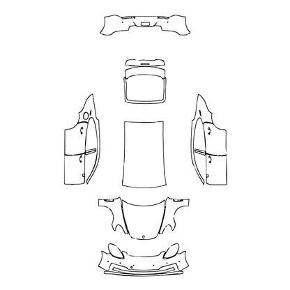 Pre-Cut PPF Porsche Panamera Sedan Panamera 4 Executive 2022 - PPF-Kits