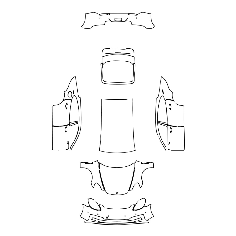 Pre-Cut PPF Porsche Panamera Sedan Panamera Executive 2021 - PPF-Kits