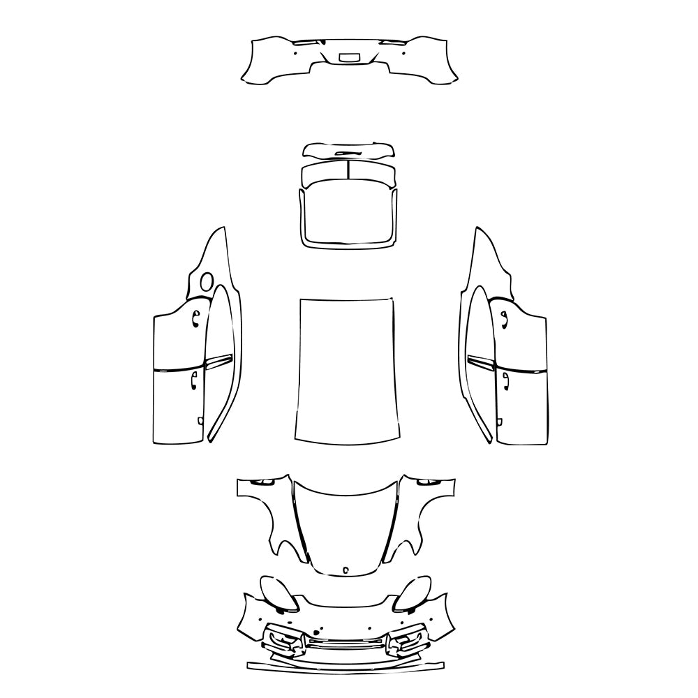 Pre-Cut PPF Porsche Panamera Sedan Panamera GTS 2021 - PPF-Kits