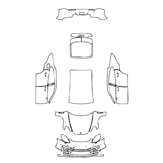 Pre-Cut PPF Porsche Panamera Sedan Panamera GTS 2021 - PPF-Kits