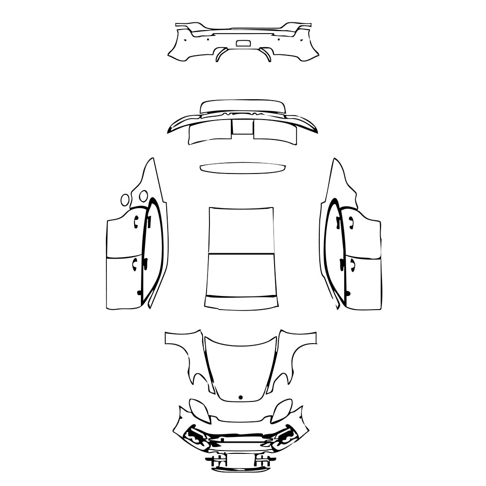 Pre-Cut PPF Porsche Panamera Sedan Panamera GTS 2025 - PPF-Kits