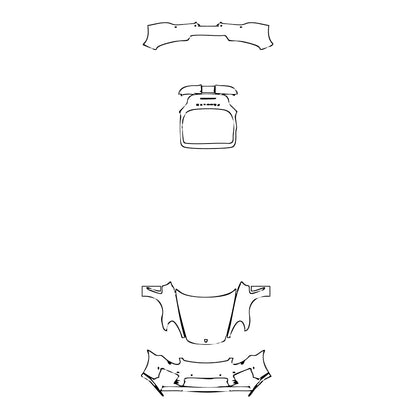 Pre-Cut PPF Porsche Panamera Sedan Panamera Turbo Executive 2015 - PPF-Kits