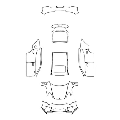 Pre-Cut PPF Porsche Panamera Sedan Panamera Turbo S 2014 - PPF-Kits