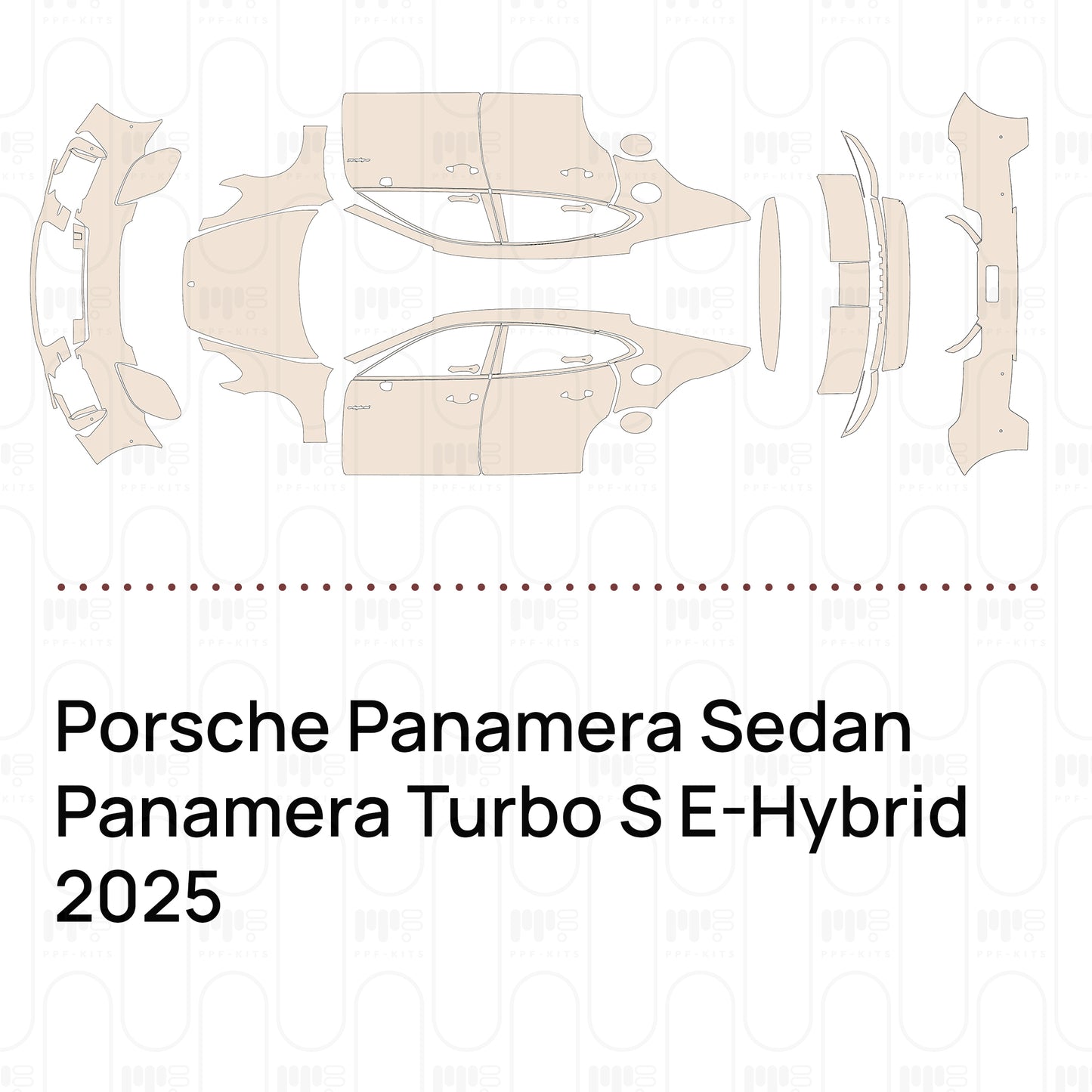 PPF precortado Porsche Panamera Sedan Panamera Turbo S E-Hybrid 2025