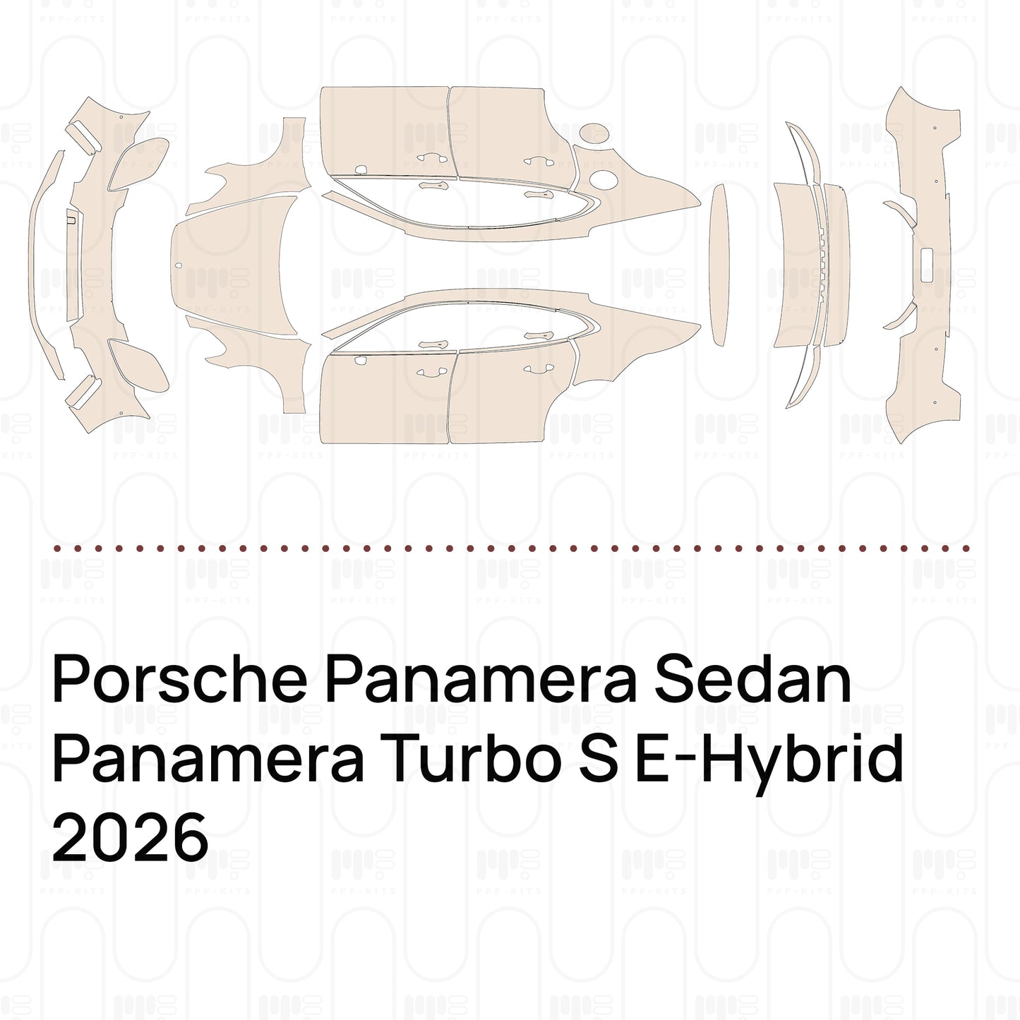 PPF precortado Porsche Panamera Sedan Panamera Turbo S E-Hybrid 2026
