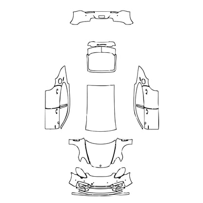 Pre-Cut PPF Porsche Panamera Sedan Panamera Turbo S E-Hybrid Executive 2018 - PPF-Kits