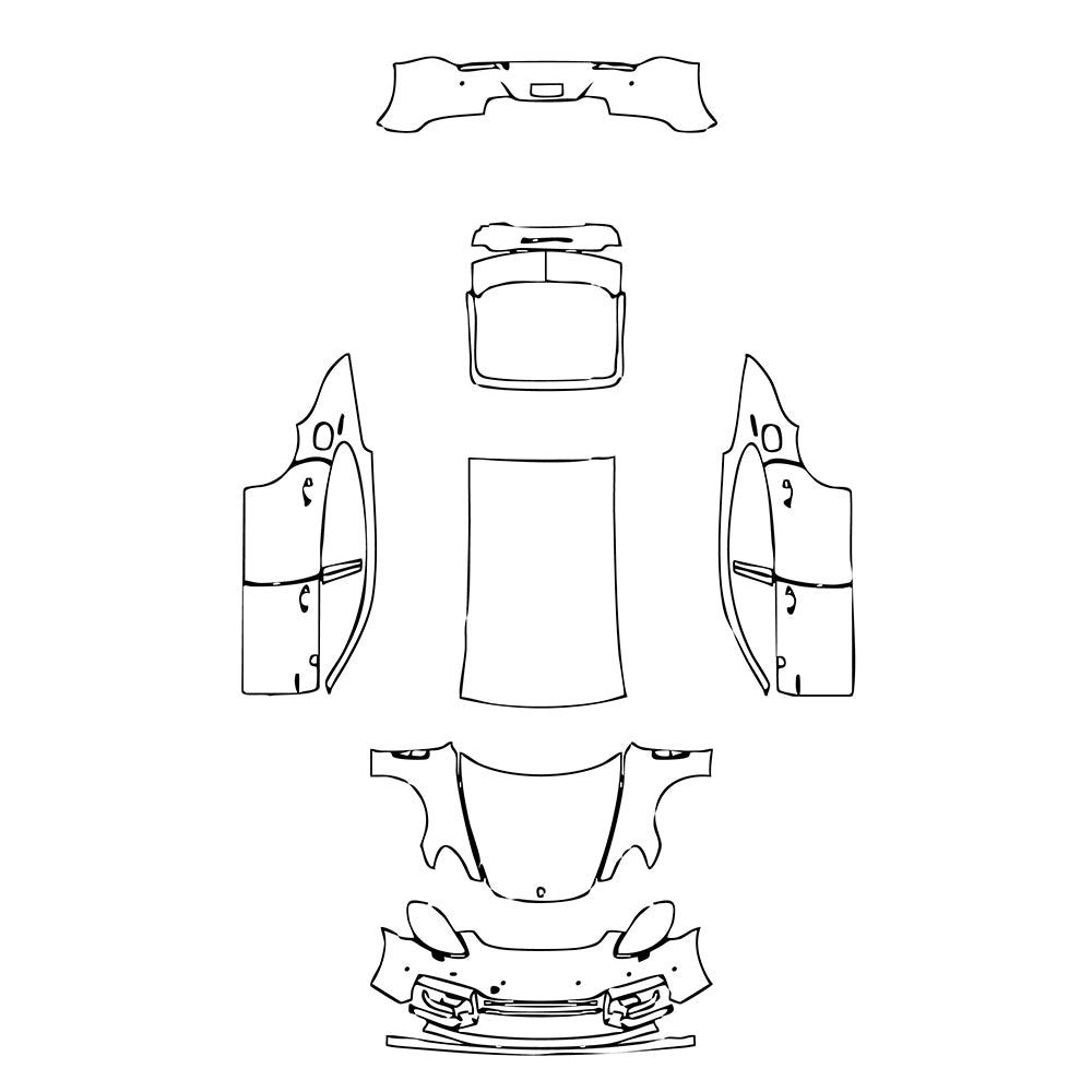 Pre-Cut PPF Porsche Panamera Sedan Panamera Turbo S E-Hybrid Executive 2020 - PPF-Kits