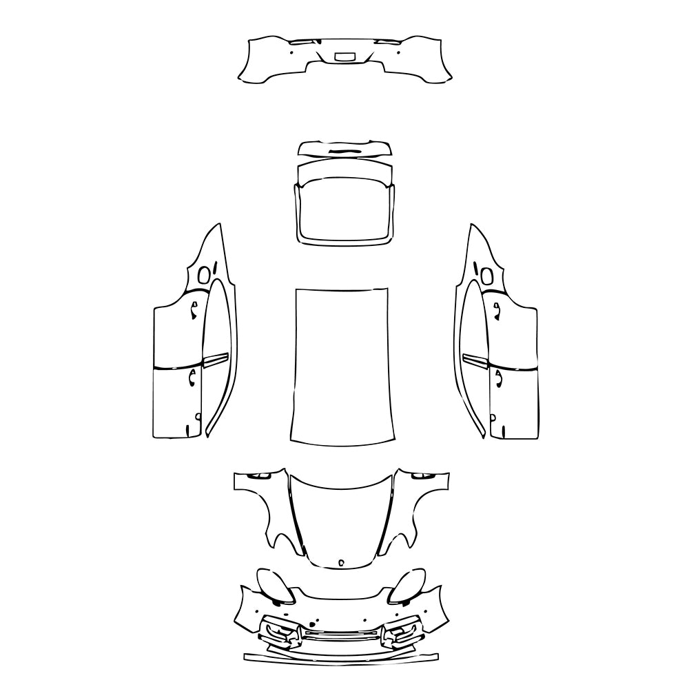 Pre-Cut PPF Porsche Panamera Sedan Panamera Turbo S E-Hybrid Executive 2021 - PPF-Kits