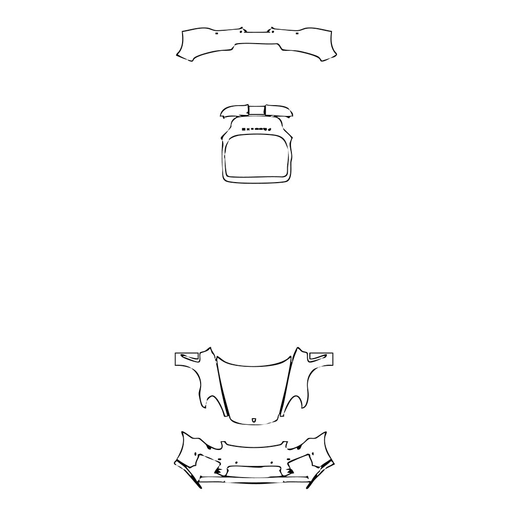 Pre-Cut PPF Porsche Panamera Sedan Panamera Turbo S Executive 2015 - PPF-Kits