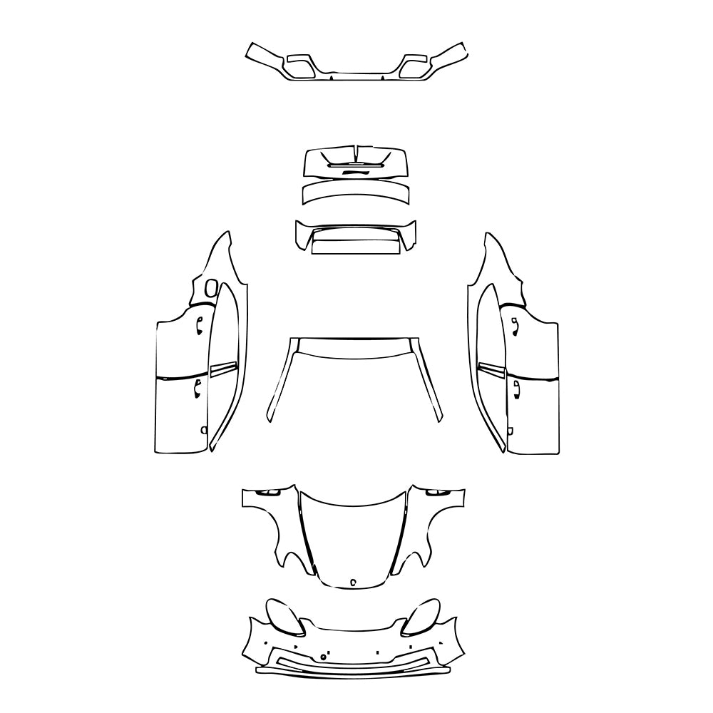 Pre-Cut PPF Porsche Panamera Sport Turismo Panamera 4S Sport Turismo 2023 - PPF-Kits
