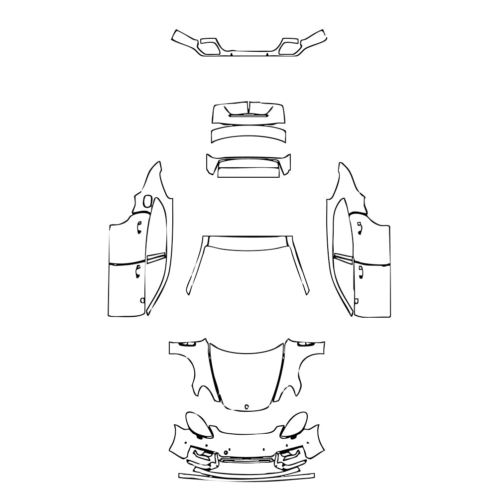 Pre-Cut PPF Porsche Panamera Sport Turismo Panamera GTS Sport Turismo 2022 - PPF-Kits
