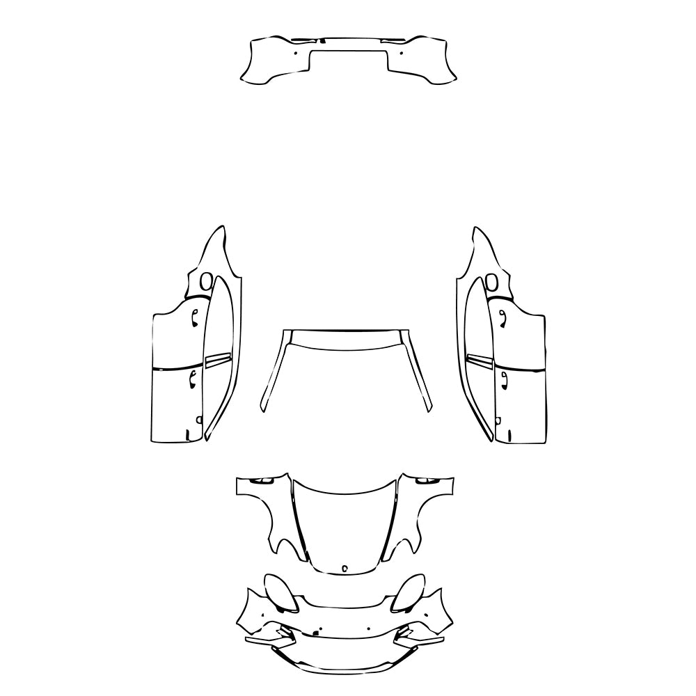 Pre-Cut PPF Porsche Panamera Sport Turismo Panamera Turbo S E-Hybrid Sport Turismo 2018 - PPF-Kits