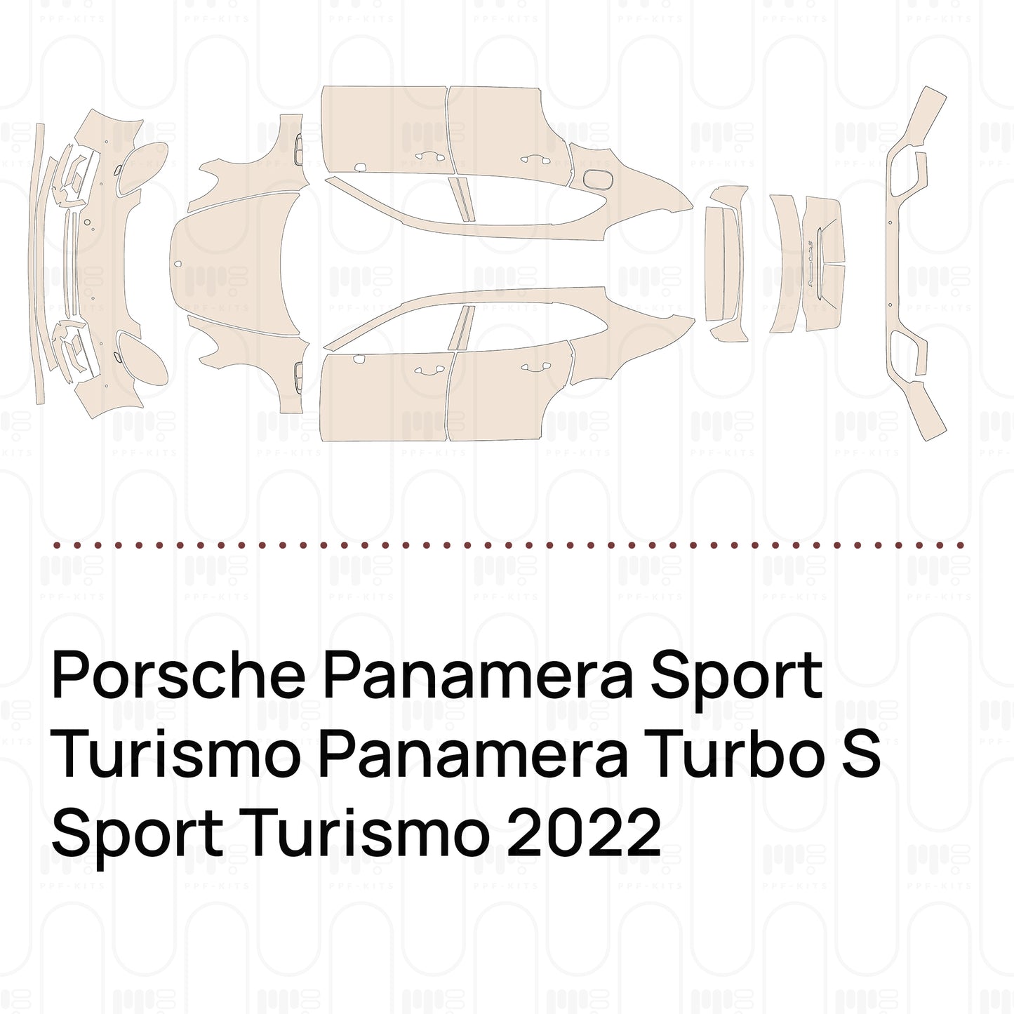 Pre-Cut PPF Porsche Panamera Sport Turismo Panamera Turbo S Sport Turismo 2022