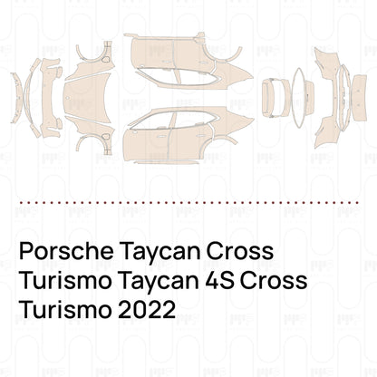 Pre-Cut PPF Porsche Taycan Cross Turismo Taycan 4S Cross Turismo 2022